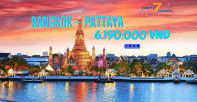 TRÌNH BANGKOK – PATTAYA 5 NGÀY 4 ĐÊM